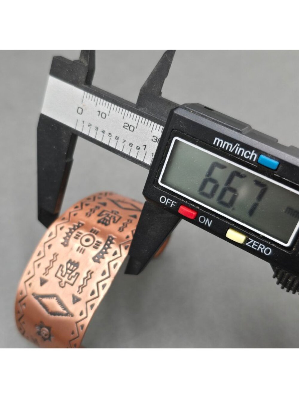 VTG Wheeler Copper Storyteller Cuff Bracelet 7" Fred Harvey Era Style Southwest - Picture 6 of 9